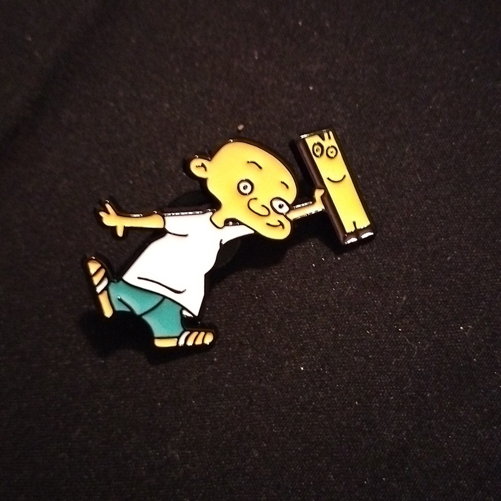 Johnny and plank enamel pin NWOT